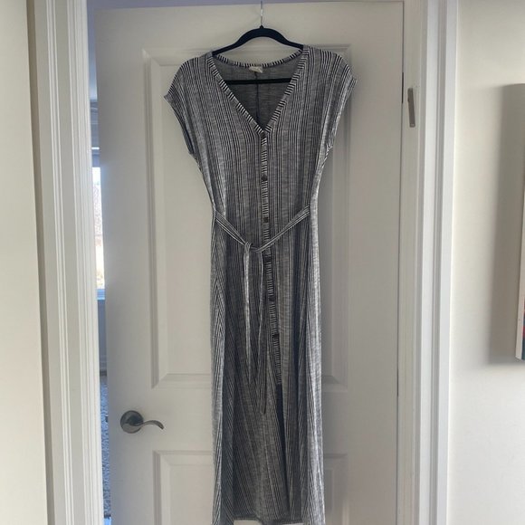 Midi Striped Dress - Picture 1 of 6